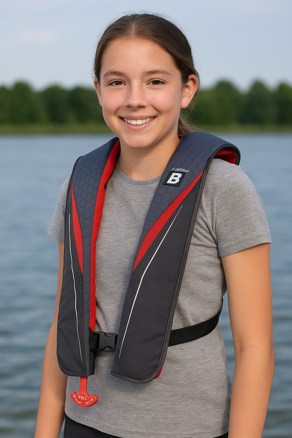 Child wearing Type V Special Use Life Jacket